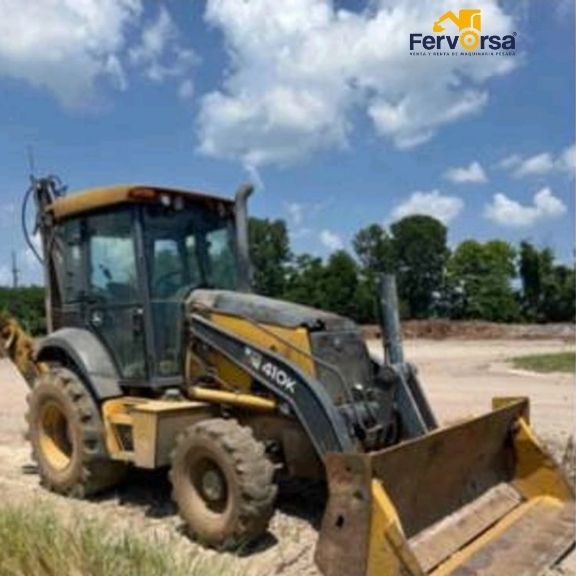 Retroexcavadora John Deere 410K 2014 4x4 con Cabina y Extensión en Venta 