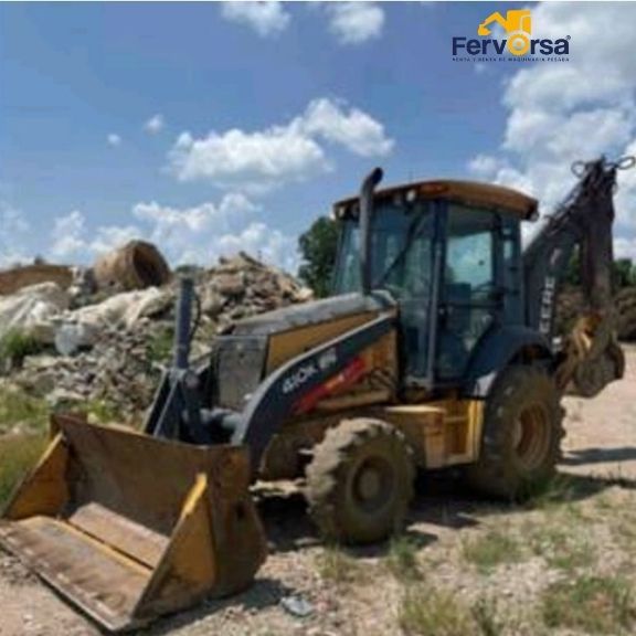 Retroexcavadora John Deere 410K 2014 4x4 con Cabina y Extensión en Venta 