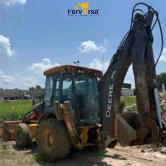 Retroexcavadora John Deere 410K 2014 4x4 con Cabina y Extensión en Venta 