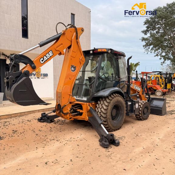 Retroexcavadora Case 580 Super N 2016 4x4 en Venta en Mérida | Cabina Cerrada y Kit Hidráulico