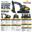 Excavadora Marca Hyundai Modelo R215L Smart Plus Año 2026