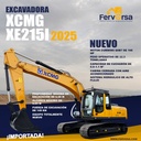 Excavadora XCMG XE215i 2025 | Disponible en México