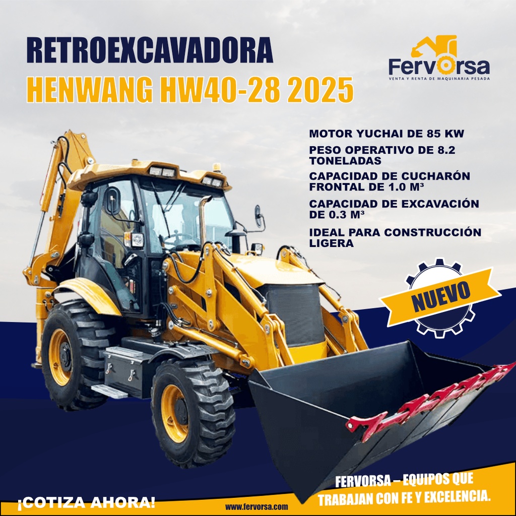 Retroexcavadora Henwang HW40-28 2025