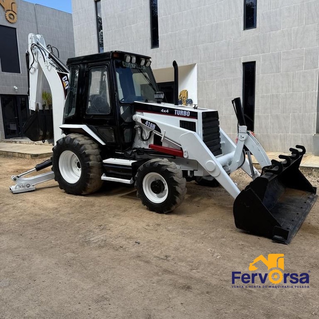 Retroexcavadora Caterpillar 416B 4x4 | Cabina Cerrada con Extensión y 3000hrs