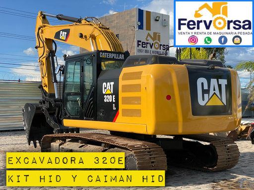 [3191] Excavadora Caterpillar 320EL 2016 | Excavadora con Kit Hidráulico y Acople Rápido 
